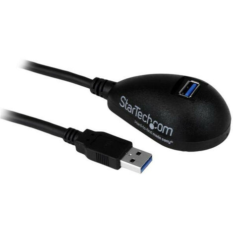 Rallonge USB 3.0 A vers A de 1,5 m sur socle - M/F - Câble d'extension SuperSpeed USB 3.0 de 1,5m - M/F - Noir - USB3SEXT5DKB