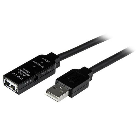 Rallonge câble USB femelle EDENWOOD vers USB mâle blanc 5m