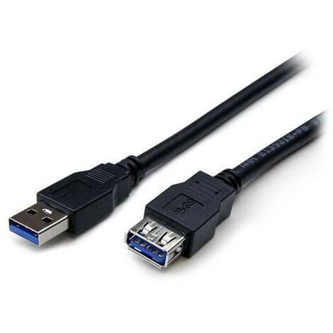 Câble d'extension / rallonge USB 3.0 A vers A - 2m - Rallonge USB 3.0 SuperSpeed de 2 m - M/F - Noir - USB3SEXT2MBK