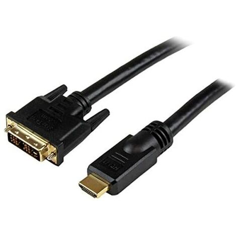 Startech.com cable hdmi® a dvi 10m - dvi-d macho - hdmi macho - adaptador - negro,garantia lifetime