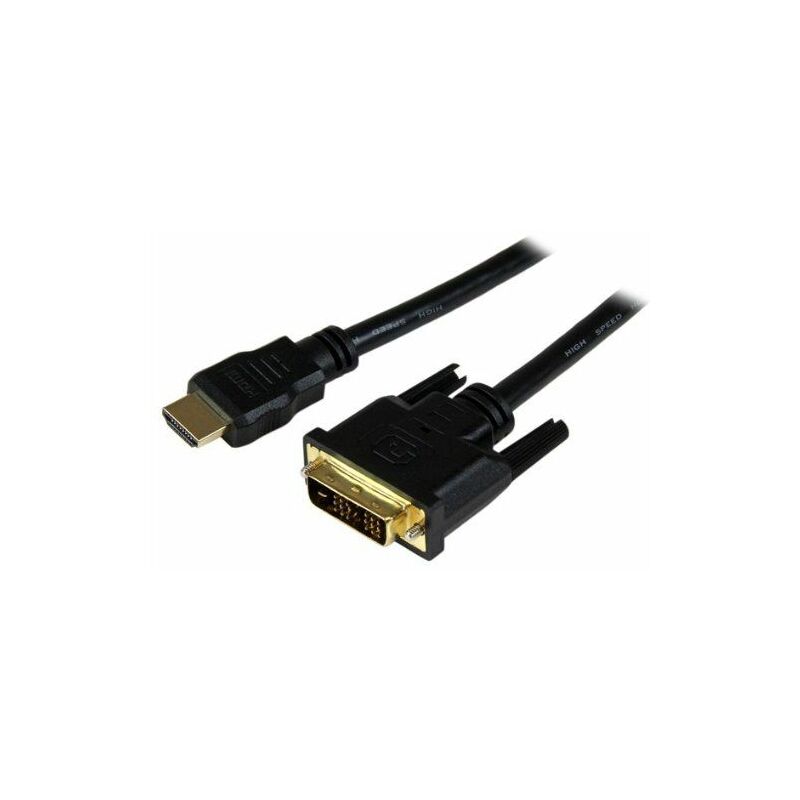 

.com Cable HDMI a DVI 1,5m - DVI-D Macho - HDMI Macho - Adaptador - Negro - Startech