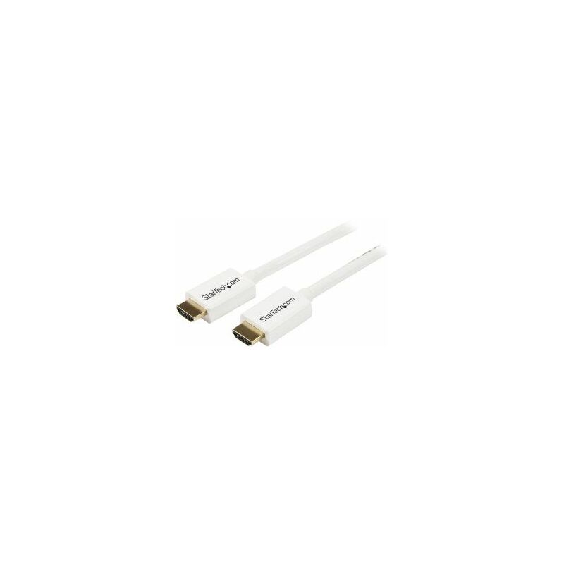 

.com Cable HDMI de alta velocidad de 3m - Macho a Macho - CL3 Instalación en Pared - Ultra HD 4k x 2k - Blanco - Startech