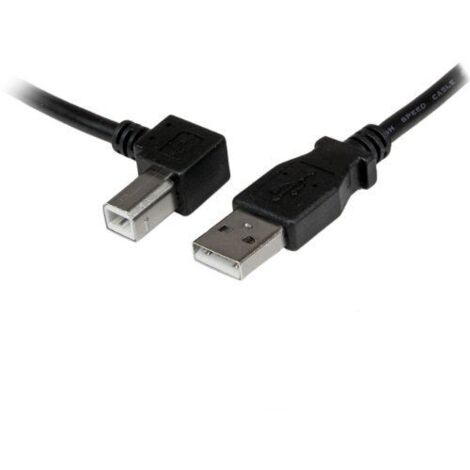 StarTech.com Cable USB 2.0 A a B Conector Angular Negro 2m