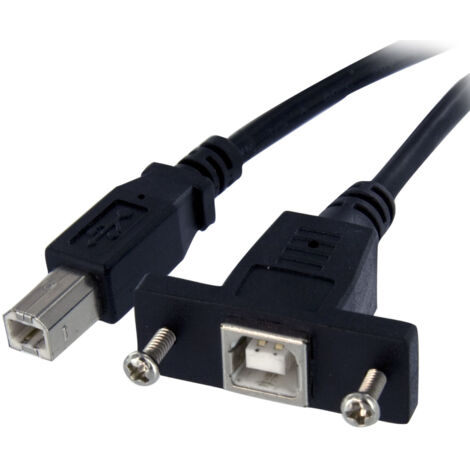 StarTech.com Câble USB 30 cm monté sur panneau B vers B - F/M