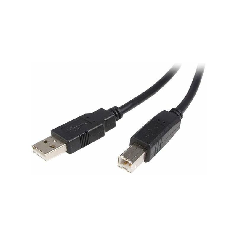 

.com Cable USB de 50cm para Impresora - 1x USB A Macho - 1x USB B Macho - Adaptador Negro - Startech