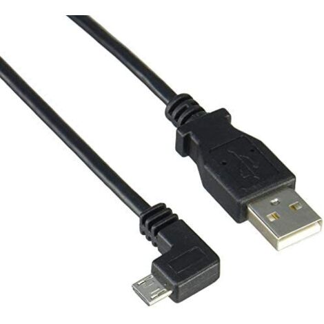 StarTech.com Câble USB vers Micro USB coudé à angle gauche de 50 cm - 0,25 mm² - M/M - Noir