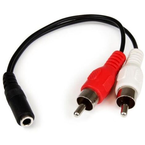 StarTech.com cavo audio 3,5mm nero 0,152m 2 RCA