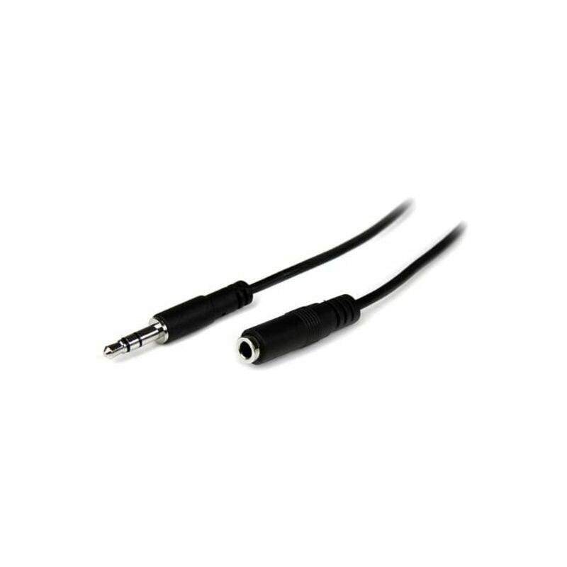 Image of Startech - com 1m mini-jack 3,5mm 3-pin maschio a femmina cavo di prolunga per cuffie, garanzia a vita