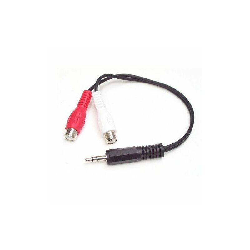 Image of Startech - com Cavo audio stereo 15 cm - 3,5 mm maschio a 2 femmina rca