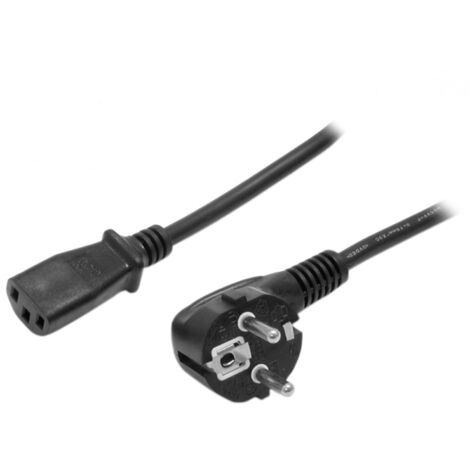StarTech.com Cavo di Alimentazione per Computer da 2m, Cavo Elettrico AC di Ricambio per PC/Stampante da Spina EU Schuko a C13, 10A-250V, Omologato UL