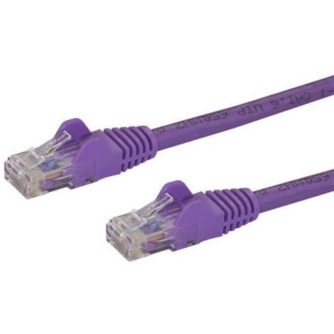 StarTech.com Cavo di rete Cat 6 - Cavo Patch Ethernet Gigabit viola da 2m antigroviglio