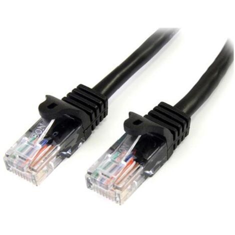 StarTech.com Cavo di Rete da 50cm Nero Cat5e Ethernet RJ45 Antigroviglio