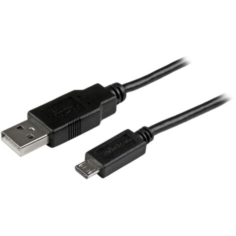StarTech.com Cavo di sincronizzazione e di ricarica USB a Micro USB - Cavetto slim per Smartphone e Tablet A a Micro B slim da 2 m