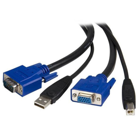 StarTech.com Cavo KVM Universale USB 2 in 1 da 3m