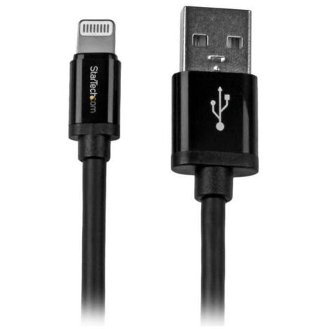 StarTech.com Cavo lungo connettore lightning a 8 pin Apple nero a USB da 2 m per iPhone / iPod / iPad