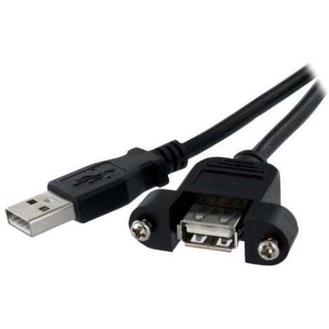 StarTech.com Cavo Prolunga USB 2.0 per montaggio a pannello di Tipo A/A Femmina A / Maschio A - 30 cm