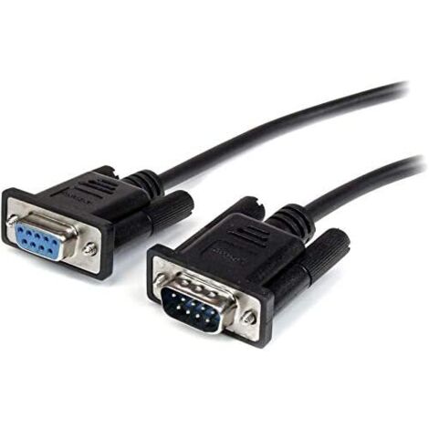 StarTech.com Cavo seriale diretto RS232 DB9 1m nero - M/F