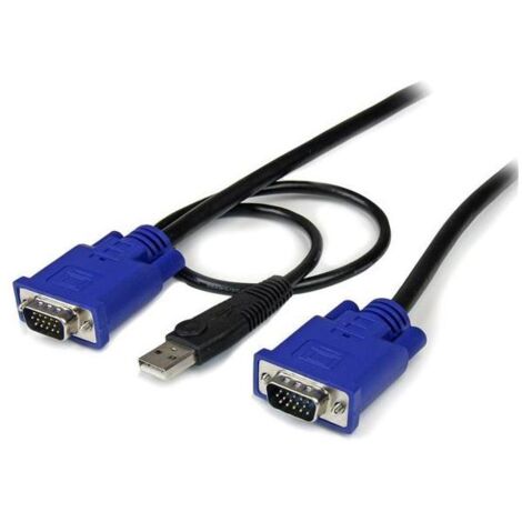 StarTech.com Cavo sottile KVM, VGA, USB, 2 in 1 1,3 m c.a.