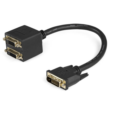 StarTech.com Cavo splitter video digitiale DVI-D a 2 DVI-D da 30 cm - M/F