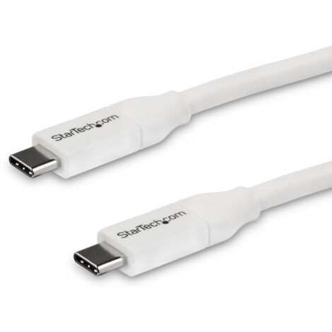 StarTech.com Cavo USB-C a USB-C 5A PD - M/M - Bianco - 4m - USB 2.0 - Conforme USB-IF