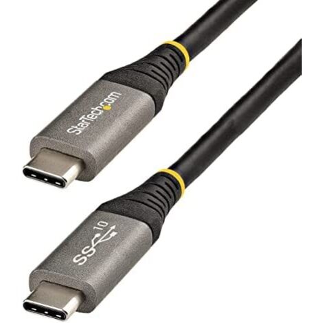 StarTech.com Cavo USB tipo C da 50cm - Cavo da USB-C a USB- C certificato USB-IF 5Gbps - Cavo USB 3.1/3.2 Gen 2 Type-C - 100W (5A) Power Delivery - Supporta DP Alt Mode - Cavo dati e di ricarica