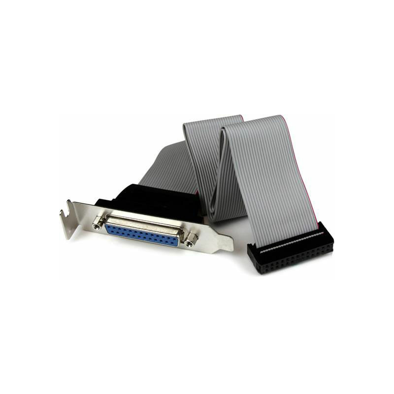 Startech - com Câble adaptateur de carte mère à faible encombrement avec port parallèle - 40 cm - avec support – DB25 (f) vers IDC26 - DB-25 25 pin