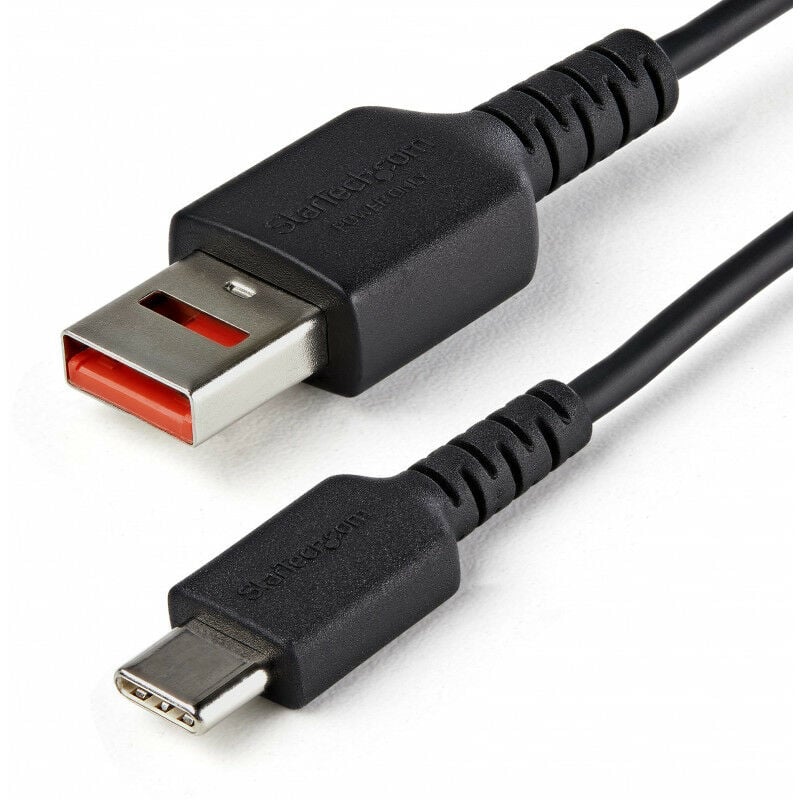 Startech - com Câble Chargeur Sécurisé 1m - Data Blocker - Câble usb-a vers usb-c - Protection No-Data Charge/Alim. pour Smartphone/Tablette – Câble