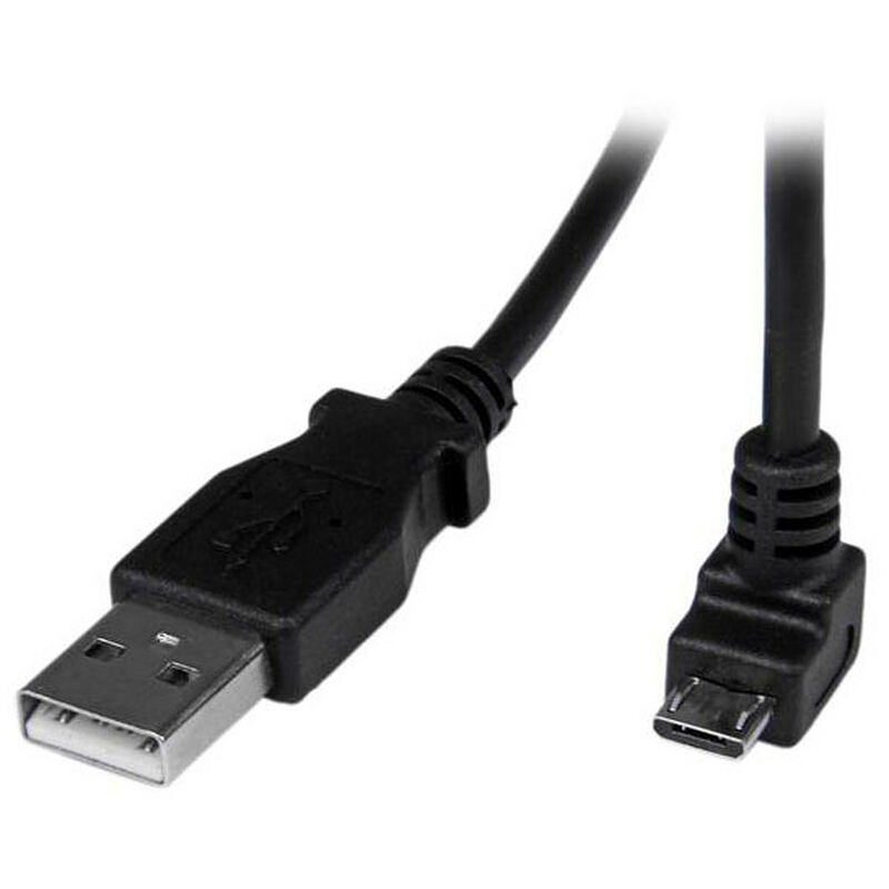 Startech - com USBAUB2MD - Câble usb 2.0 Type-A vers micro-USB 2.0 Type-B coudé (Mâle/Mâle - 2 m)
