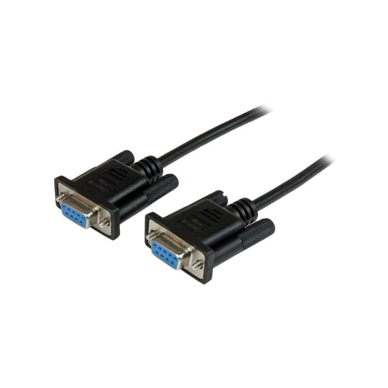 Startech - com Câble null modem série DB9 RS232 de 1m - Cordon série DB9 vers DB9 - f/f - Noir - Noir - 1 m - DB-9 - DB-9 - Female connector / Female