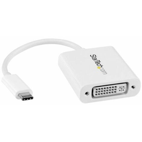 startechcom CDP2DVIW adaptateur vidéo USB-C blanc