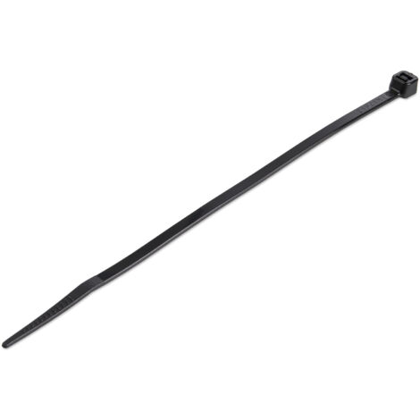 StarTech.com Colliers de Serrage 15 cm Noirs - Largeur 3 mm - Diam. faisceau 39 mm - Résistance traction 18 kg - Fermeture glissière autobloquante nylon avec pointe incurvée - 94V-2/UL -100 pcs