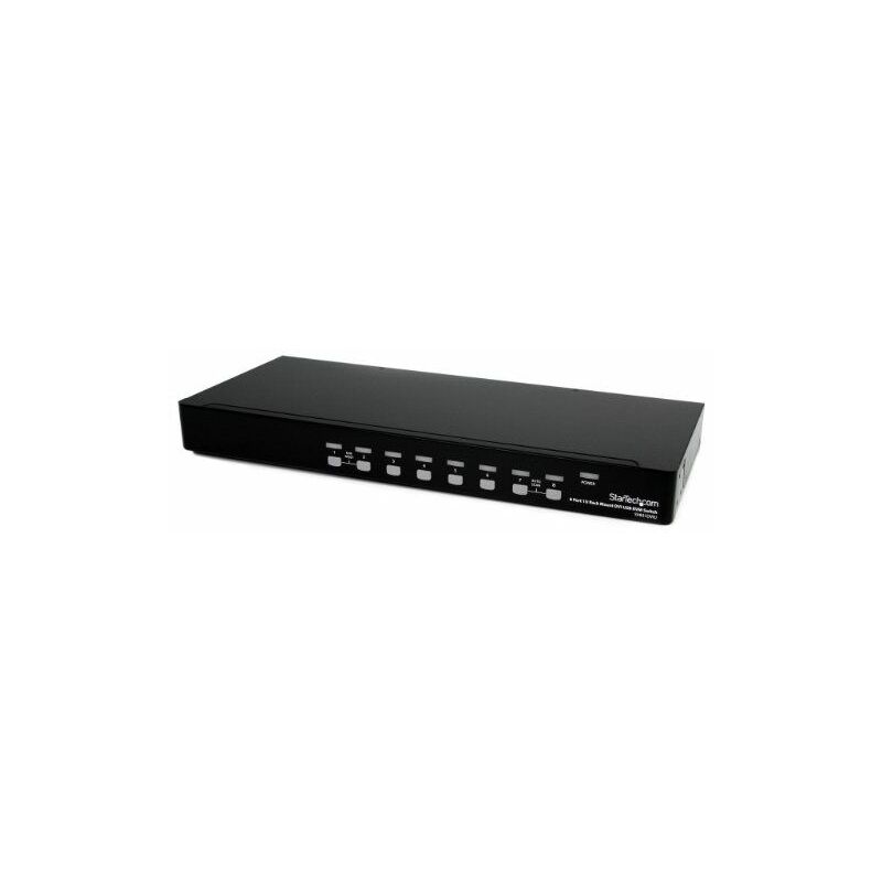 

StarTech.com Conmutador Switch KVM 8 Puertos de Vídeo DVI USB 2.0 USB B - 1U Rack Estante