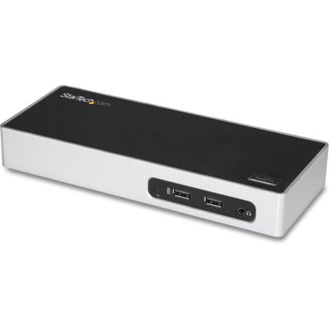 StarTech.com Docking Station USB 3.0 - Laptop Dock per doppio monitor con HDMI e DVI/VGA Video - Hub a 6 porte USB 3.1 Gen 1 5Gbps, GbE, Audio - Dock Universale Type-A - Windows & Mac