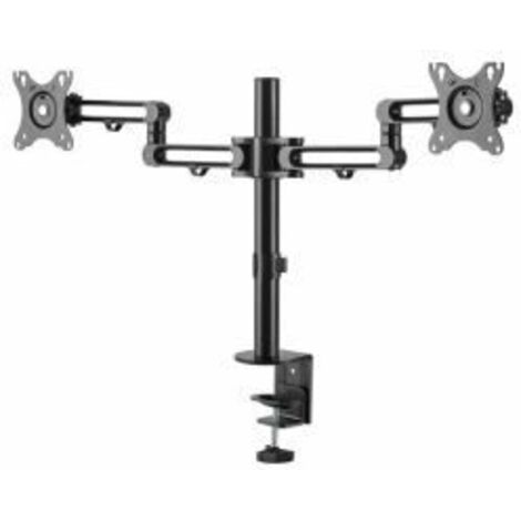 StarTech.com Doppel Monitorarm zur Tischmontage - Schreibtischklemme - VESA-kompatible Monitorhalterung für bis zu 32-Zoll-Displays - Ergonomischer Gelenkmonitorarm - höhenverstellbar/neigbar/drehbar