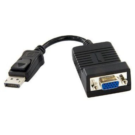 StarTech.com DP2VGA adaptador de cable de vídeo 0,08 m VGA (D-Sub) Negro