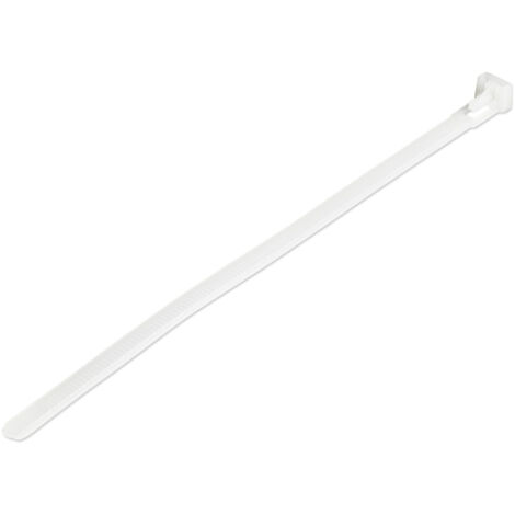 StarTech.com Fascette fermacavo riutilizzabili da 20 cm - 7 mm di larghezza, 50 mm di diametro del fascio e resistenza alla trazione 22 kg, fascette di nylon per interni/esterni, Omologati 94V-2/UL, 1