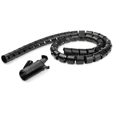 StarTech.com Gaine spirale range-câble Noir - 1,5 m - Diamètre de 25 mm