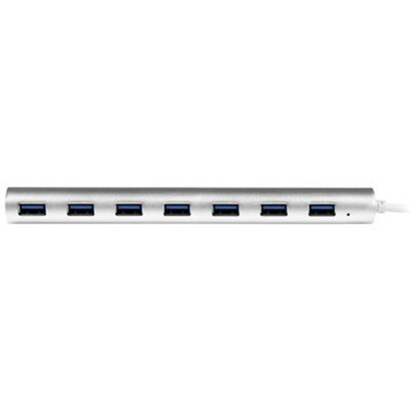 StarTech.com ST73007UA hub & concentrateur USB 3.2 Gen 1 (3.1 Gen 1) Type-A 5000 Mbit/s Argent, Blanc