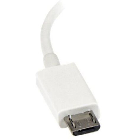 StarTech.com Micro USB auf USB OTG Adapter Stecker / Buchse - Wei&szlig;