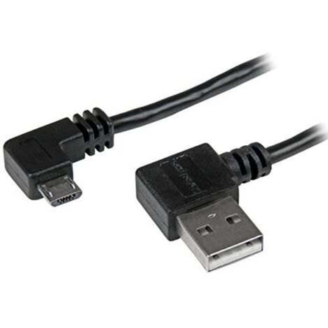 StarTech.com Micro USB Kabel mit rechts gewinkelten Anschlüssen - Stecker/Stecker - 1m