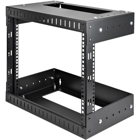 StarTech.com Rack 8U a giorno per montaggio attrezzature a parete - Profondità regolabile
