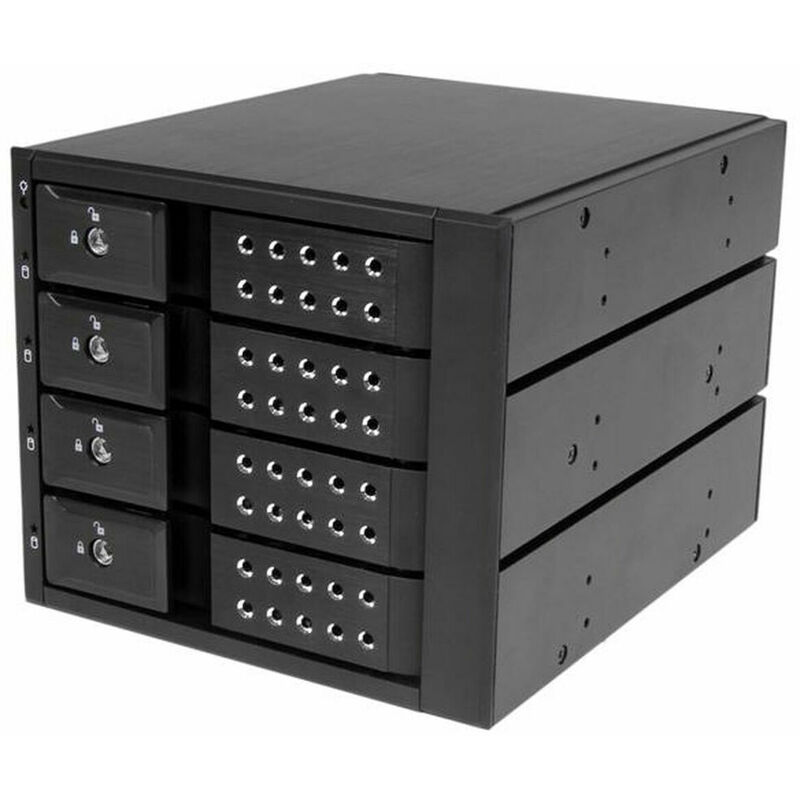 

StarTech.com Rack Móvil Backplane con 4 Bahías Hot Swap de 3,5" sin Bandeja SAS SATA - de Intercambio en Caliente