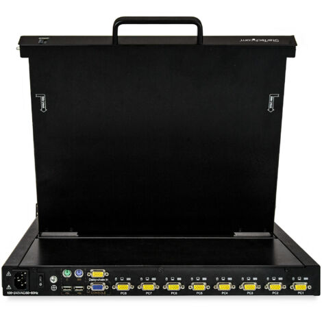 StarTech.com RKCONS1708K support d'ordinateurs 43,2 cm (17") 1280 x 1024 pixels Acier Noir 1U