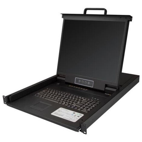 StarTech.com RKCONS1908K console a rack 48,3 cm (19") 1280 x 1024 Pixel Acciaio Nero