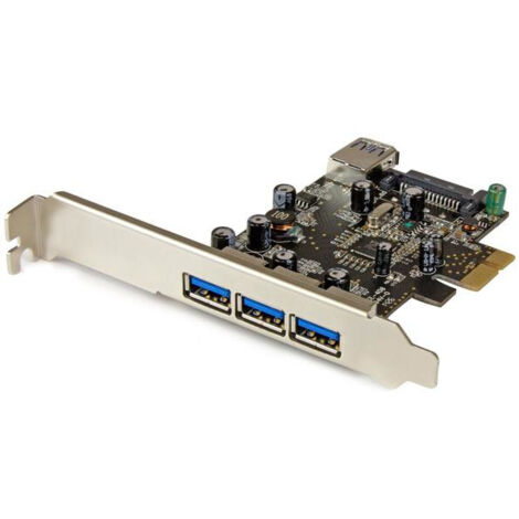 StarTech.com Scheda Espansione PCI Express USB 3.0 SuperSpeed a 4 porte ( 3 esterne, 1 interna )
