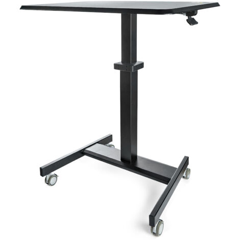 StarTech.com Scrivania Sit-Stand STSCART2 Ergonomica Mobile Regolabile Altezza Nero