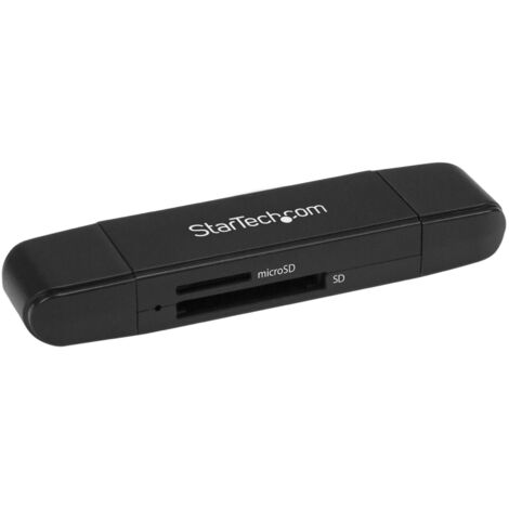 StarTech.com SDMSDRWU3AC lettore di schede USB 3.2 Gen 1 (3.1 Gen 1) Type-A/Type-C Nero