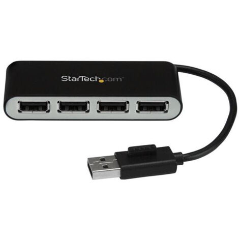 StarTech.com ST4200MINI2 hub di interfaccia 480 Mbit/s Nero, Argento