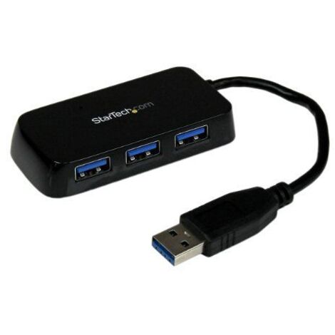 StarTech.com ST4300MINU3B Schnittstellen-Hub USB 3.2 Gen 1 (3.1 Gen 1) Type-A 5000 Mbit/s