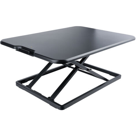 StarTech.com Standing Desk per Notebook - Convertitore Scrivania Regolabile in Altezza da 4,5 a 40cm - Postazione Smart Working Sit-Stand Ergonomica - Supporta fino a 8kg